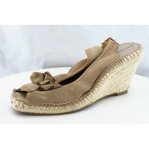 Bandolino‎ Women Sz 6.5 M Brown Wedge Leather,Suede Shoes